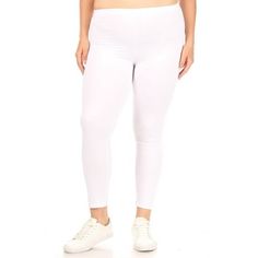 Product Description: Experience ultimate comfort and style with these Plus Size Casual Comfy High Waist Leggings. Designed with a high waistband, these leggings provide a flattering fit that enhances your curves while offering exceptional support. The soft, stretchy fabric ensures ease of movement, making them perfect for everyday wear, whether you're running errands, working out, or lounging at home. The versatile design allows these leggings to pair effortlessly with your favorite tops, tunics Female Tie, Moa Collection, Casual Tie, White Leggings, Plus Size Leggings, Stretch Leggings, Plus Size Pants, Soft Leggings, Active Leggings