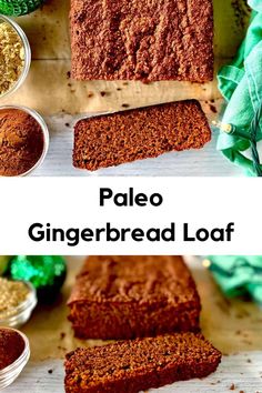 this palen gingerbread loaf has been made with whole ingredients and is ready to be eaten