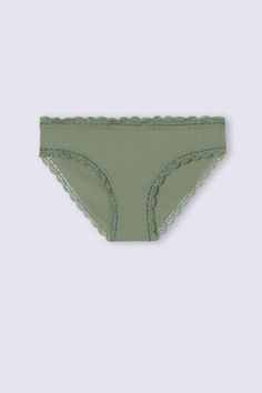 Cotton panties trimmed with a small delicate lace ruffle. The inner gusset is in 100% cotton. Ideal for those looking for a simple, romantic, and comfortable panty.

The lace contains a 100% recyclable degradable polyamide fiber that degrades ten times faster than traditional polyamide.

The model is 5’ 9” (175 cm) tall and is wearing a size 8/10 S. Cotton panties trimmed throughout with a romantic lace ruffle. Ideal for those looking for a simple, romantic, and comfortable panty. Inner gusset i Feminine Cotton Bottoms With Lace Trim, Cotton Lace Trim Brief Bottoms, Cotton Lace Trim Briefs, Feminine Seamless Cotton Bottoms, Romantic Lace, Lace Ruffle, Lingerie Collection, Models, Lace