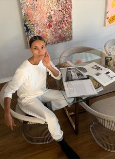 Home Look Outfit, Work From Home Style, Brownstone House, Tylynn Nguyen, Best White Sneakers, The Perfect House