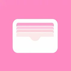 a pink background with a white square icon on the bottom right corner and an image of a stack of books in the middle