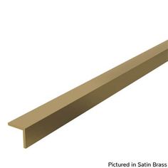 an image of a metal bar on a white background with the caption pictures in satin brass