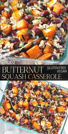 Casserole With Sweet Potatoes, Weird Thanksgiving, Potatoes And Rice, Casserole Vegan, Mashed Butternut Squash, Butternut Squash Casserole, Healthy Butternut Squash, Vegan Butternut Squash, Vegetable Casserole Recipes