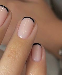 Sunet Vermaak | #nailquiz Yes or No? #blackandnudevibes 🖤💅🏻🖤 #styleideasforwomen #styleschool #styleschoolinternational #nailcolourideas #nailart… | Instagram Spring Looks For Women 2024, Super Short French Tip Nails, Milky Nails, Cute Gel Nails, My Career, Yes Or No, Dipped Nails, Chic Nails