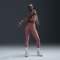 Whether it's yoga or a bike ride or a walk, you can move freely in our unbelievably soft Nike Zenvy leggings. Their InfinaSoft fabric is lightweight—but still squat-proof!—with softness that you can feel with every bend, stretch and shift. Fewer pockets give you a streamlined look, but the drop-in pocket at the center back is still big enough to hold your phone. Plus, they're durable enough for you to move, wash and wear again and again. Nike Zenvy, Nike Models, Leggings Nike, Women Yoga, Workout Motivation, Women Lifestyle, Squat Proof, Pink Leggings, Personal Protective Equipment