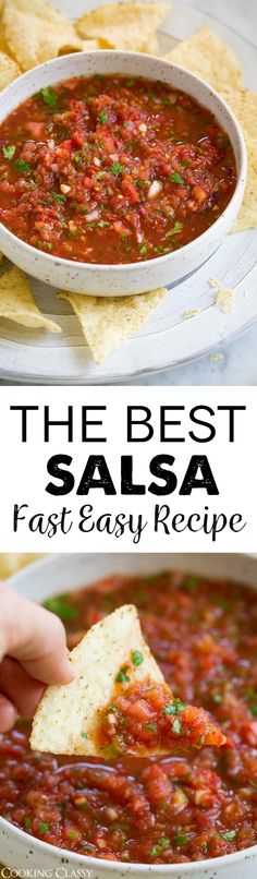 the best salsa recipe is easy to make and tastes just as good as it looks