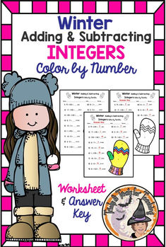 winter addition and subtracing activities for kids