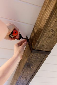 Kitchen Chronicles: DIY Wood Beams | Jenna Sue Design Blog Rustic Beams, Budget Remodel, Wood Beam Ceiling, Reclaimed Timber, Wood Beams