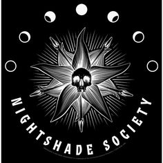 a black and white photo with the words high shade society in it's center