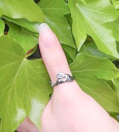 Our leaping hare ring is beautifully crafted from hallmarked Sterling Silver. The hare is a true earth element animal, spending it's days underground in a maze of burrows, coming out to play in the late evening sunset. The hare will ground you instantly and has a strong spiritual connection to new life and rebirth.  Small - approximately UK size M-N Medium - approximately UK size O-P Large - approximately UK size Q-R The Jewellery Mantra is about distinctive and personal designs from a small bus Leaping Hare, Rabbit Ring, Earth Element, Late Evening, Evening Sunset, Earth Elements, Spiritual Connection, Labyrinth, Mantra