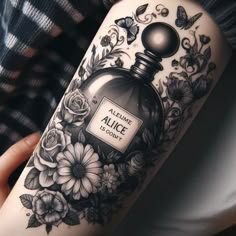 a woman's arm with an alluree is not tattoo design on it