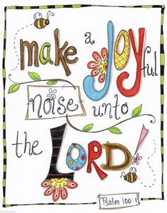 a cross stitch pattern with the words make a joy, mouse into the lord