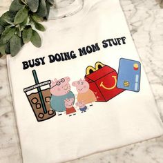 Cute Design ! Custom Made And Will Ship Within A Few Days! On Gildan Unisex Short Sleeve Sublimation Check Out My Page For More Designs Peppa Pig Colouring, Mickey And Minnie Love, Vintage Band Tees, Mom Stuff, Concert Tees, Heart Shirt, Love Shirt, Nice Shorts, Grey Shirt