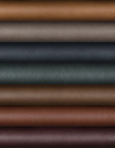 a group of different colors of leather