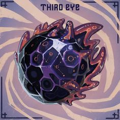 the cover art for third eye's album, which features an abstract sphere with lots of