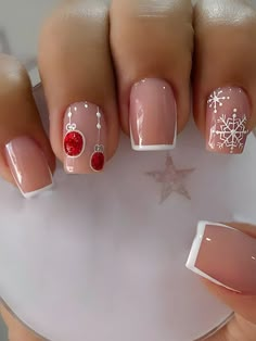 Multicolor  Collar    Color Nails Embellished   Beauty Tools December Nails, Christmas Nails Easy, Christmas Nails Acrylic, Xmas Nails, Fancy Nails, Nail Arts, Artificial Nails