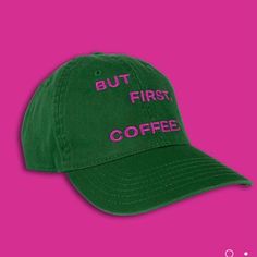 'Summer Burst' Dad Hat - Kelly Green Really Cute And Never Worn!!! Make An Offer! #Hat #Dadhat #Butfirstcoffee #Alfreds #Green Trendy Beach Dad Hat, Trendy Dad Hat With Curved Brim For Beach, Pink Summer Baseball Cap, Green Curved Brim Baseball Cap For The Beach, Green Baseball Cap For Beach, Green Curved Brim Baseball Cap For Beach, Cotton Brimmed Dad Hat For Beach, Trendy Pink Cotton Sun Hat, Pink Summer Cotton Hat