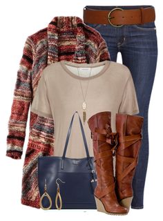 "Skinny Jeans and Tall Boots" by colierollers ❤ liked on Polyvore featuring H&M, American Eagle Outfitters, SamsÃ¸e & SamsÃ¸e, Kendra Scott, Prada and New Directions Fun Outfits For Women Colorful, Fun Outfits For Women, Fun Outfits, Fall Cardigans, Casual Chique, Winter Jeans, Beautiful Dress Designs, Outfit Winter, Outfits For Women