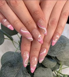 Europe Nails, Clear Gel Nails, Light Pink Nail Designs, Birthday Nail Art, Butterfly Nail Designs, Cute Pink Nails, Nail Art Products, Pink Gel Nails, Light Pink Nails