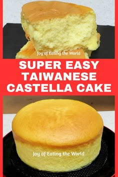 This Taiwanese Castella Cake is light and soft like cotton and not overly swee. ,And it’s super easy to make at home and you just need a few ingredients; oil, flour, milk, eggs, and sugar. If you follow my recipe with step-by-step photos and a lot of useful info and tips, you will be rewarded with a light soft fluffy sponge cake and it will become your next favorite. Cotton Cake Recipe, Egg Cake Recipe, Cake Flour Recipes, Soft Cake Recipe, Soft Cake, Fluffy Cake Recipe, Asian Sweets, Light Sponge Cake Recipe, Castella Cake