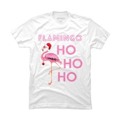 Flamingo HoHoHo Christmas Day X-Mas Flamingo Shirt is a cozy ring spun cotton t-shirt designed by TomGiant for Design By Humans. Pick up this tee and support one of our global artists today. Size: 3xl. Color: white. Gender: male. Age Group: adult. Flamingo Shirt, Sleeve Packaging, Christmas Day, Workout Shorts, Cotton T Shirt, Flamingo, Sleeve Styles, Fitness Fashion, Cotton Tshirt