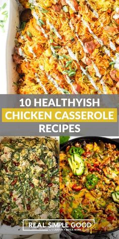 10 healthy chicken casserole recipes that are easy to make and great for weeknight