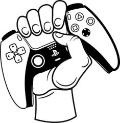 a hand holding a video game controller