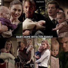 the cast of baby hope with the family is shown in this collage from season 3