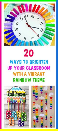 20 ways to brighten up your classroom with vibrant rainbow theme