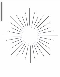 an image of a sunburst made out of thin lines on a white background