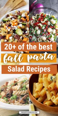 the best pasta salad recipes for any type of meal that is ready to be eaten