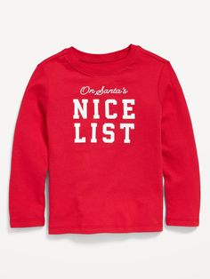 Toddler Christmas Shirt, Santa's Nice List, Pajamas Gift, Family Pajamas, Family Maternity, Toddler Boys, Christmas Shirts, Old Navy, Boy Outfits