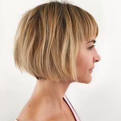 Kort Bob, Honey Blonde Hair Color, Summer Haircuts, Short Hair Balayage, Bob Haircuts