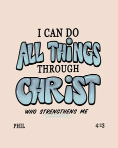 the words i can do all things through christ