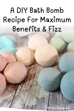 In this post, I’ll show you how to make bath bombs with luscious oils and wonderful exfoliating salts for your skin, along with citric acid for that fabulous fizz. After lots of research & experimenting. I can honestly say that this is my best homemade bath bomb recipe ever. Diy Bath Bomb Recipe, Bath Boms Diy, Diy Bath Bomb, Bath Bomb Recipe, Skincare Recipes, Homemade Things, Bath Fizz, Natural Beauty Recipes, Bombe Recipe