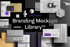 the branding mockup is displayed with many different types of items and colors on it