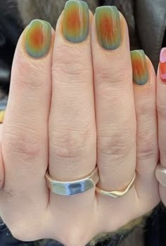 Nails Aesthetic Vintage, Funky Nail Ideas, Hippie Nails, Summer Nail Art, Her Nails, Nail Jewelry, Art Summer