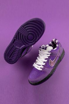 Nike Sb Dunk Purple Lobster, Bright Color Shoes, Purple Lobster Dunks, Nike Sb Lobster, Sb Lobster, Lobster Shoes, Lobster Dunks, Purple Lobster