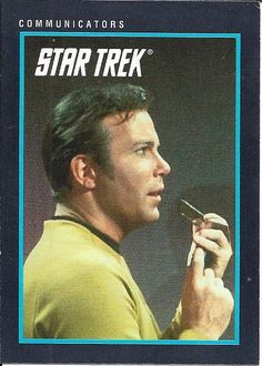 89 Star Trek Communicator, Music Card, Sports Gallery, Captain Kirk