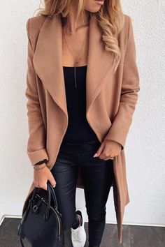 Woolen Coat Woman, Mode Mantel, Winter Overcoat, Tan Coat, Longline Coat, Woolen Coat, Winter Jackets Women, Trench Coats Women, Denim Overalls