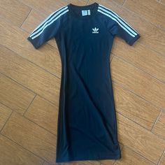 Great Condition, Never Worn - Too Small. Sporty Fitted Dress For Spring, Fitted Sporty Dress For Spring, Sporty Short Sleeve Fitted Dress, Sporty Fitted Knee-length Dress, Sporty Black Dress For Spring, Summer Stretch Adidas Dresses, Casual Adidas Mini Dress For Spring, Adidas Mini Dress For Spring, Adidas Casual Mini Dress For Spring