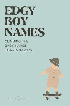 Looking for something a little different for your little one, but want it to feel almost badass? Then these edgy boy names may be your perfect match! Hand-picked by a baby names-obsessed boy mom (NOT ai!) this baby names list is FULL of cool baby names for boys - from more popular baby names, to almost unusual baby names - there are so many stylish & hidden gems that you probably haven't heard before! SAVE to your 2025 baby names board to come back to!