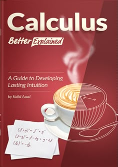 a book cover with a cup of coffee on top of it and the words, calcula