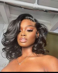 Short Wave, Wig Short, Have Inspiration, Penteado Cabelo Curto, Body Wave Wig, Short Bob Wigs, Bob Wig, Short Wigs, Brazilian Human Hair