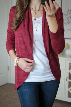 Get Ready for Fall! Stitch Fix Review #27 - Page 2 of 2 - Kinder Craze; love the… Sweatshirt Outfit Fall, Berry Sweater, Short Sweaters, Fall Sweatshirt Outfit, Pretty Sweater, Fix Clothing, Pretty Sweaters, Get Ready For Fall