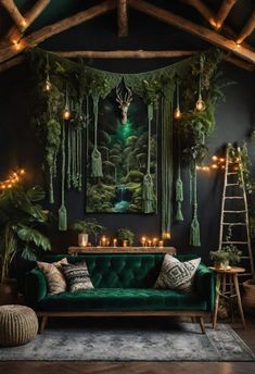 35 Gorgeous Dark Boho Living Room Inspirations 33