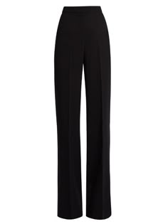 Etro Wide-leg crepe trousers Trousers Aesthetic, Long Sleeve Sequin Top, Stylish Business Casual, Dior Style, Crepe Trousers, Elegant Pant, Outfit Png, Wristwatch Fashion, Black Blouse Long Sleeve