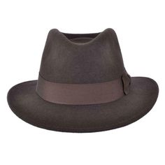 Classic Mens Fedora Hat | Authentic 1940s Look Dark Brown Pure Wool Fedora HatDark brown pure wool forties style fedora or large trilby which has a matching grosgrain hat band with flat bow.Perfect head wear for vintage celebration events such as Goodwood revival and Pickering.Size chart measurements are circumference inside the hat.MeasurementsSmall 55cm (21 1/2 inch)Medium 57cm (22 1/2 inch)Large 59cm (23 1/4 inch)X Large 61cm (24 inch)Crown Height 12cm (4 1/2inch)Brim Width 2.5" / 6.45cmIf yo Formal Brown Brimmed Hat, Brown Formal Hat With Short Brim, Classic Brown Formal Hat Band, Classic Brown Top Hat For Kentucky Derby, Brown Fitted Fedora For Kentucky Derby, Classic Brown Fedora Hat, Brown Western Top Hat For Formal Occasions, Brown Western Style Top Hat For Formal Occasions, Formal Fitted Brown Fedora