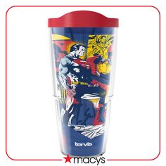 thermos travel cup with superman on it