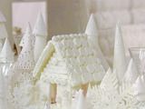 a book cover with an image of a house made out of white frosted icing